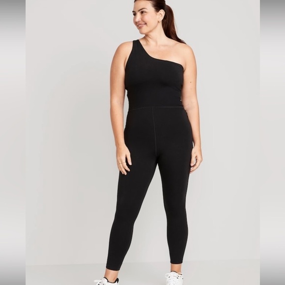 NWOT! Women’s Black One-Shoulder PowerChill 7/8-Length Bodysuit - Multiple 🏋️‍♀️ - Picture 4 of 7